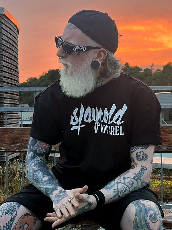 Stay Cold Logo T-Shirt - Black Lifestyle Image