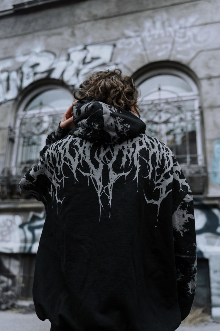 Reign Of Blood - Heavy Oversized Hoodie (Tie Dye) 400GSM Image 3