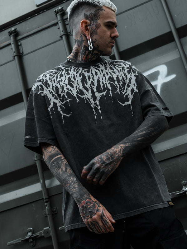 Reign Of Blood 5.0 - Heavy Oversized T-Shirt 250GSM Lifestyle Image